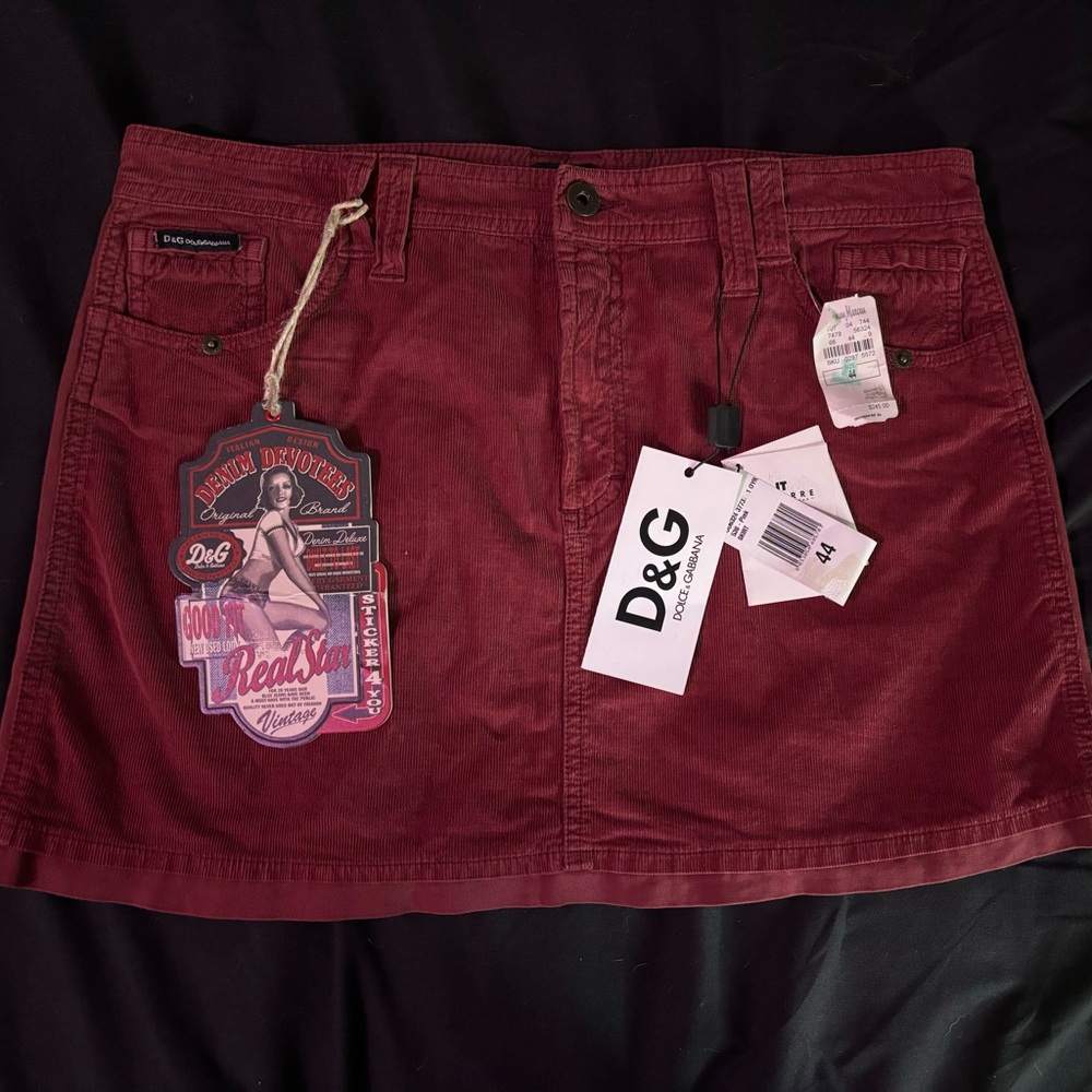 Burgundy Dolce & Gabbana Mini skirt NWT